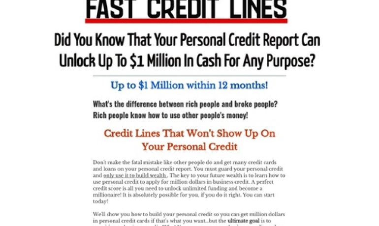 BUSINESS CREDIT BUILDER – $ Million Business Credit Cards