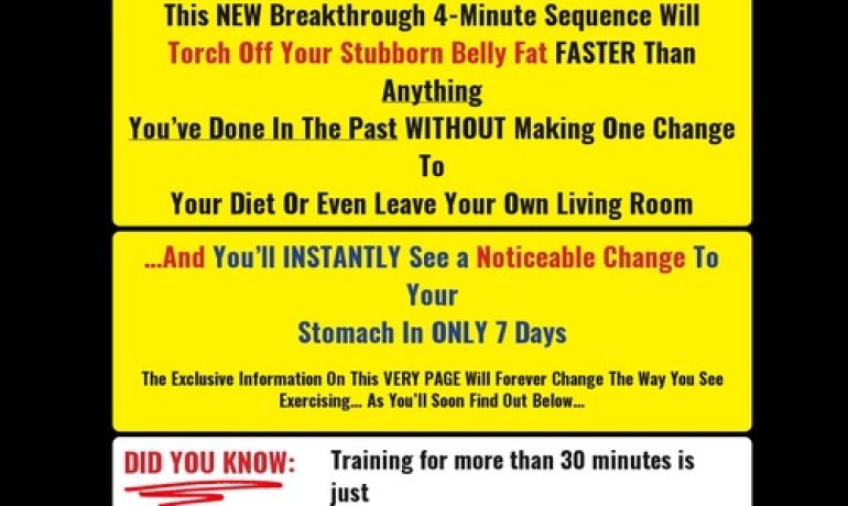 New 4-Minute Fighter Abs – HIGHEST Converting Ab Offer On The Internet